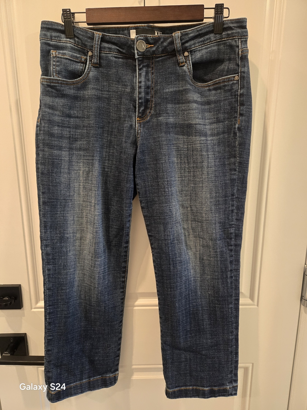 Kut from the Kloth Women's Blue Cropped Ankle Jeans